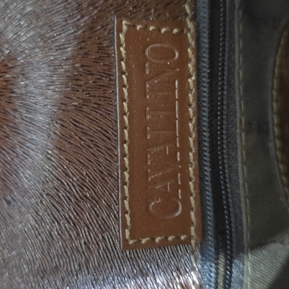 NWOT CAVALLINO BRIDLE BAG EQUINE MADE IN ITALY TEXTURED ECO EXTERIOR - Picture 7 of 10